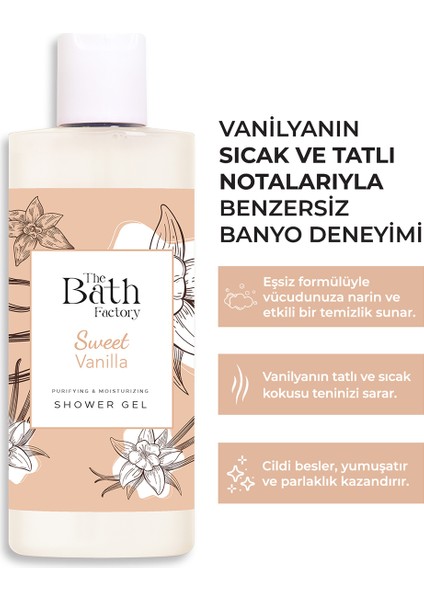 The Bath Factory Vanilyalı Duş Jeli 400 ml