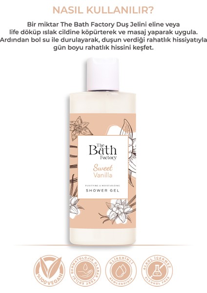 The Bath Factory Vanilyalı Duş Jeli 400 ml