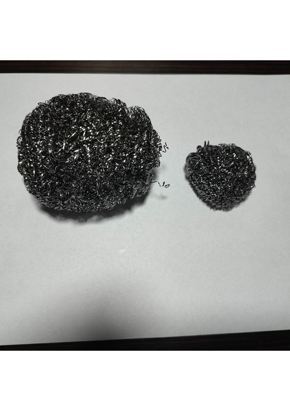 2li Set Toptel.endüstriyel Boy ve Küçük Boy Top Tel,bulaşık Teli. 50GR ve 7gr Ovma Teli Çelik