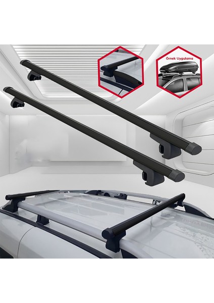 Fiat Doblo Panorama Port Bagaj Çıtası Tavan Ara Atkı Barı Taşıyıcı Siyah