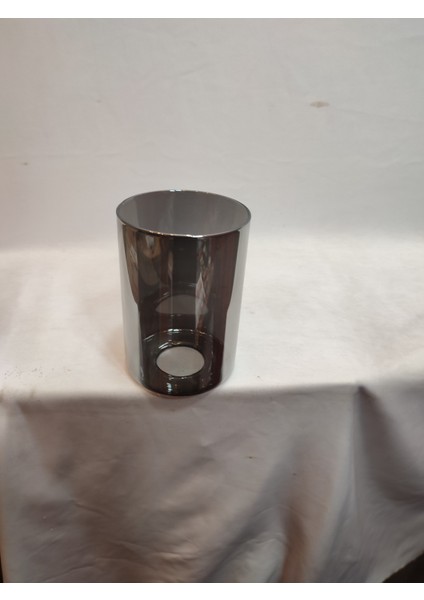 Silindir Avize Camı.düz Füme Renkte (ÇAP:10.00 cm -H:15.00 cm )(NORMAL Ampule Göre)(E.27)