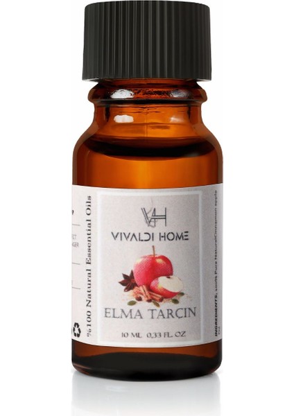 Elma Tarçın Aromaterapi Uçucu Yağ Esansiyel Buhurdanlık Yağı 10ML
