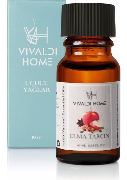 Elma Tarçın Aromaterapi Uçucu Yağ Esansiyel Buhurdanlık Yağı 10ML