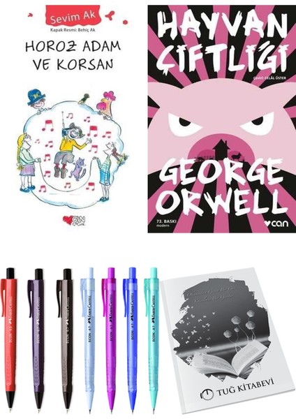 Hayvan Çiftliği ve Horoz Adam ve Korsan 2'li Set + Hediyeli