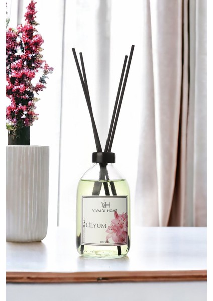 Lilyum Çiçeği Çubuklu Oda Kokusu Esansiyel Uçucu Yağ 100ML