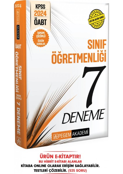 2024 KPSS ÖABT Sınıf Öğretmenliği Tamamı Çözümlü 7 Deneme Hibrit