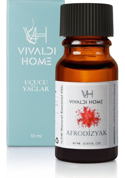 Vivaldi Home Afrodizyak Uçucu Yağ ,buhurdanlık Yağı, Doğal Uçucu Yağ, Oda Kokusu, Aromaterapi Yağ, Esansiyel Yağ