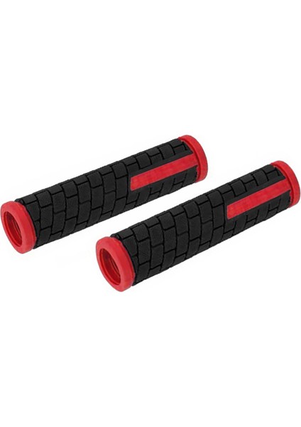 Ge-38 Bisiklet Gidon Silikon Elcik - Siyah-Kırmızı