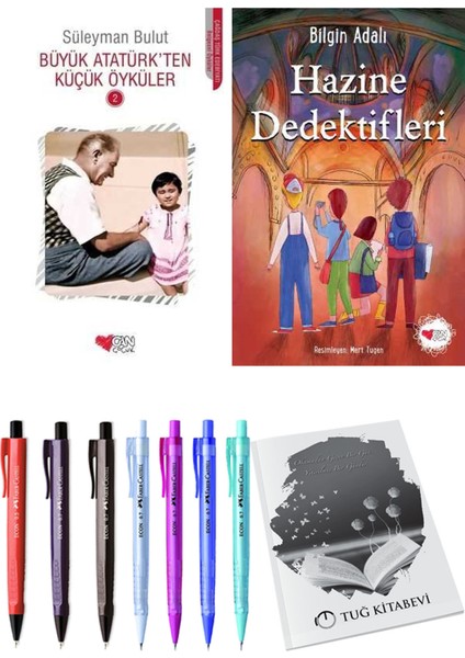 Hazine Dedektifleri ve Büyük Atatürk'ten Küçük Öyküler 2 2'li Set + Hediyeli