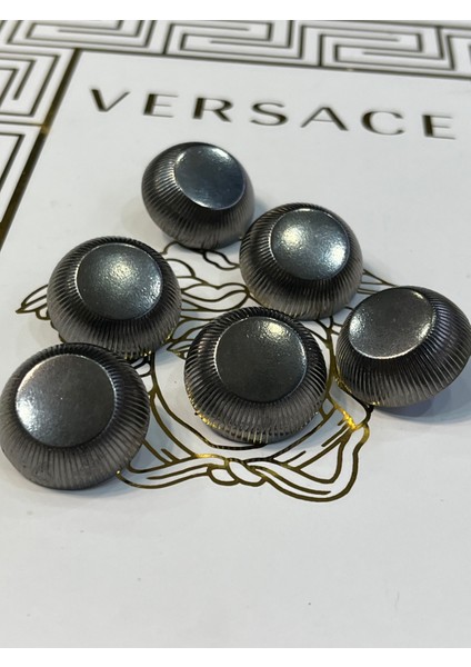 Siyah Büyük Boy Alttan Ayaklı 6lı Kaban Düğme Seti fiyatları