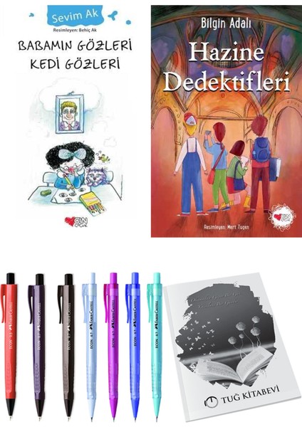 Hazine Dedektifleri ve Babamın Gözleri Kedi Gözleri 2'li Set + Hediyeli