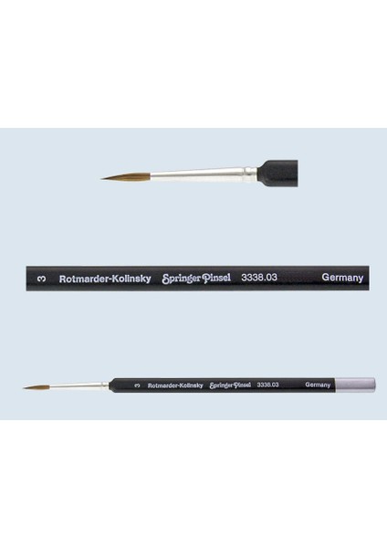 Üçgensi Künstler-Aquarellpinsel Kolinsky Fırça 01