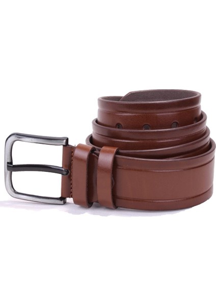 DMK26-454 Taba 4.5 cm Suni Deri Erkek Kemer modelleri