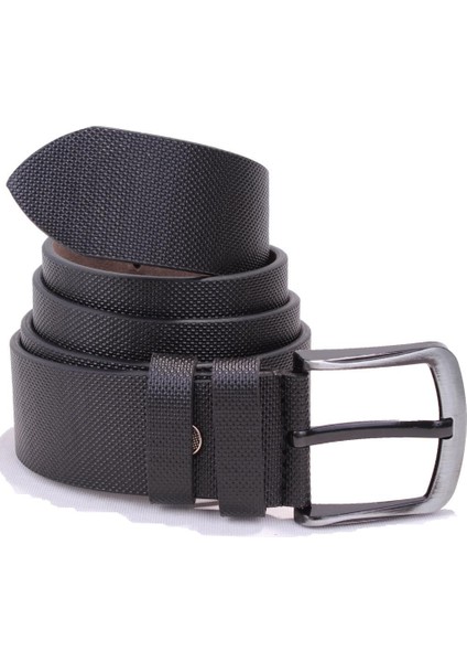 DMK26-456 Siyah Baskılı 4.5 cm Suni Deri Erkek Kemer fiyatları