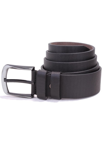 DMK26-456 Siyah Baskılı 4.5 cm Suni Deri Erkek Kemer modelleri