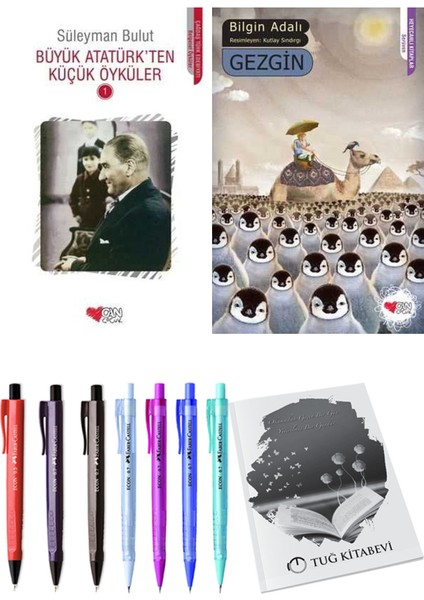 Gezgin ve Büyük Atatürk'ten Küçük Öyküler 1 2'li Set + Hediyeli