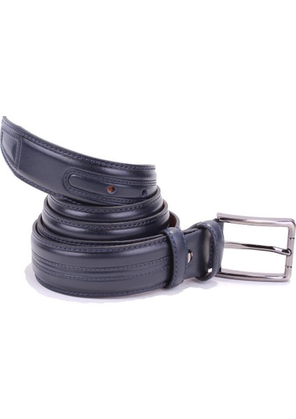 DMK26-305DG Lacivert 3,5 cm Hakiki Deri Erkek Kemer fiyatları