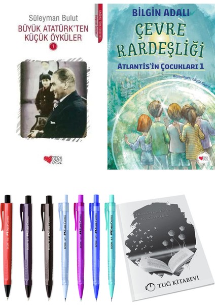 Çevre Kardeşliği ve Büyük Atatürk'ten Küçük Öyküler 1 2'li Set + Hediyeli