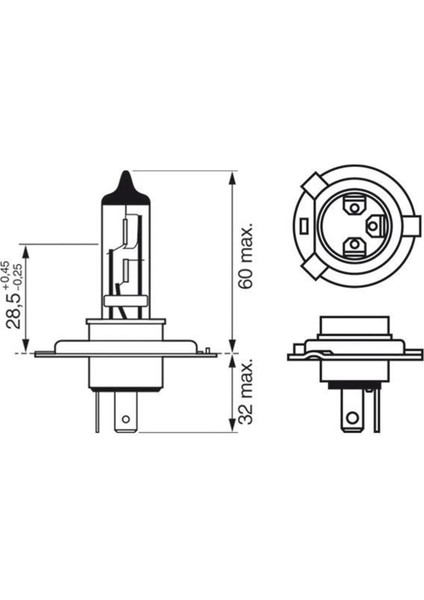 Bosch H4 Ampul