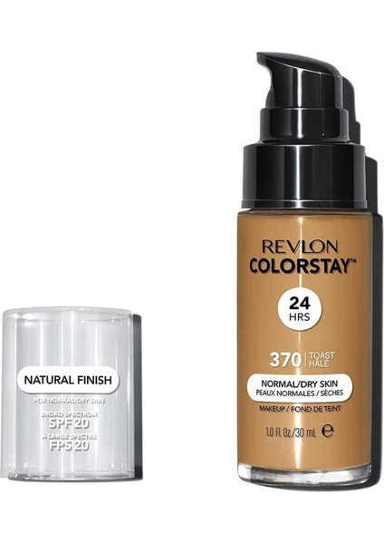 Colorstay Su Bazlı Fondöten Normal ve Kuru Ciltler Için Spf 20 - 370 Toast