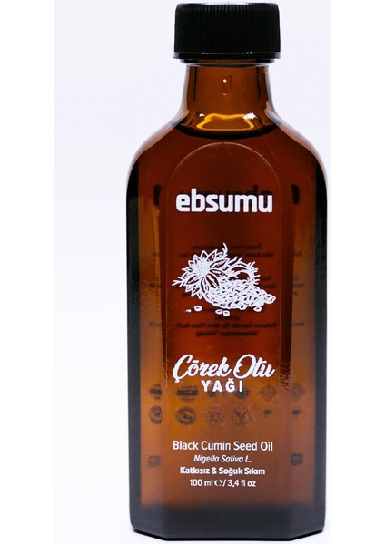 Çörek Otu Yağı 100 Ml – Doğal Ve Saf | Soğuk Pres | Organik