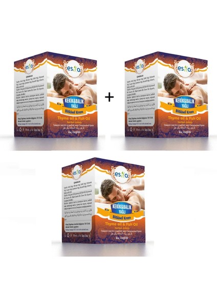 3 Adet Kekik&Balık Yağlı Bitkisel Krem 3x210ml