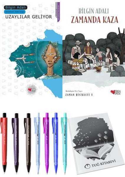 Zamanda Bisikleti 3 Zamanda Kaza ve Uzaylılar Geliyor 2'li Set + Hediyeli