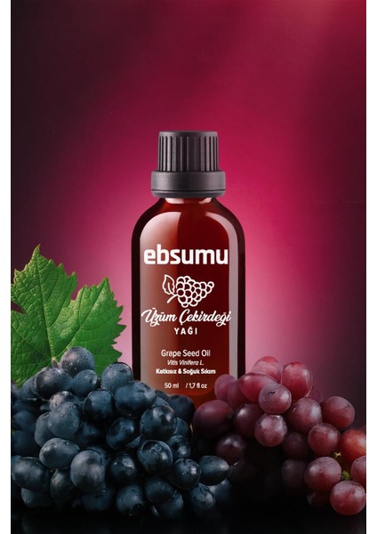 Üzüm Çekirdeği Yağı 50 ml - Genç ve Parlak Bir Cilt İçin Doğal Seçim