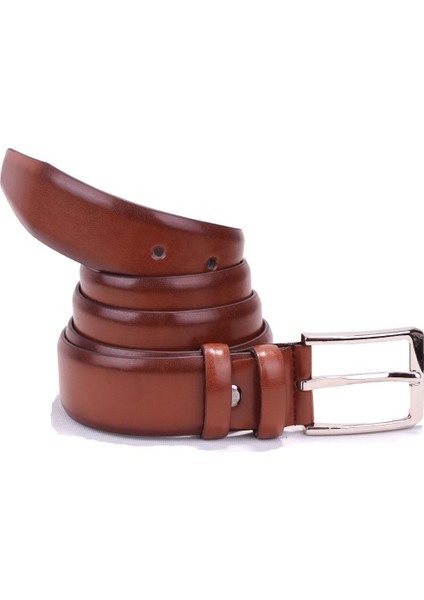 DMK26-302 Taba 3,5 cm Suni Deri Erkek Kemer fırsatları