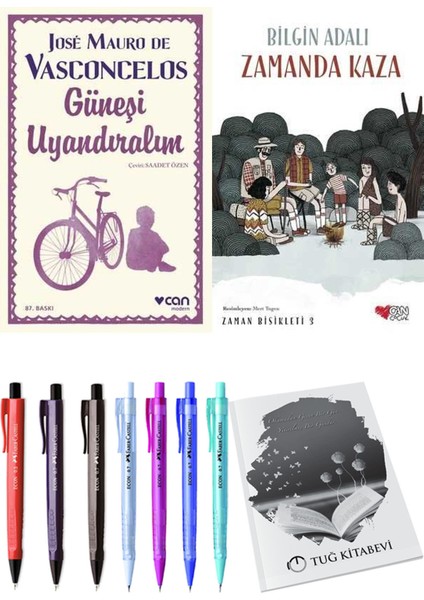 Zamanda Bisikleti 3 Zamanda Kaza ve Güneşi Uyandıralım 2'li Set + Hediyeli