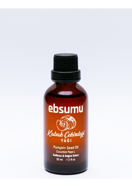 Kabak Çekirdeği Yağı 50 ml - Cilt ve Vücut Bakımı İçin Doğal Destek
