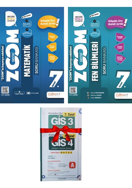 7.Sınıf Matematik / Fen Zoom Soru Bankası 2 Kitap