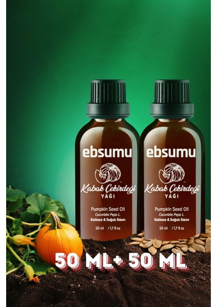 Kabak Çekirdeği Yağı 100 ml - Cilt ve Vücut Bakımı İçin Doğal Destek