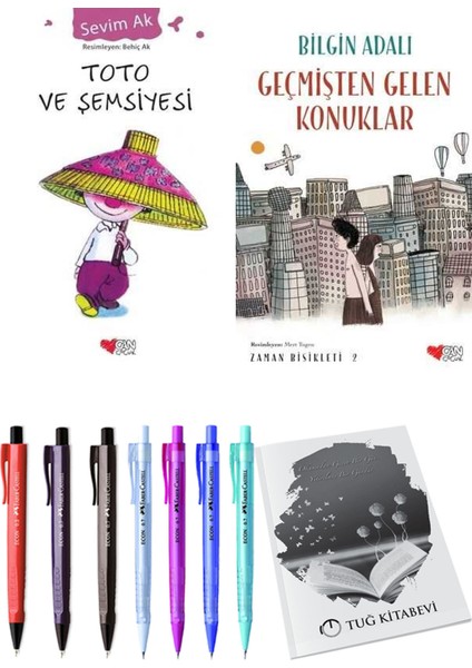 Zaman Bisikleti 2 Geçmişten Gelen Konuklar ve Toto ve Şemsiyesi 2'li Set + Hediyeli