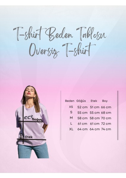 Baskılı Tişört Oversize / Geniş Kesim Unisex Model