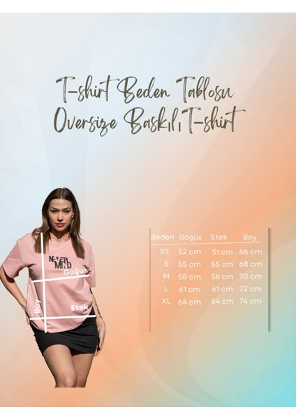 Baskılı Tişört Oversize / Geniş Kesim Unisex Model