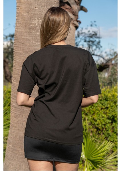 Baskılı Tişört Oversize / Geniş Kesim Unisex Model