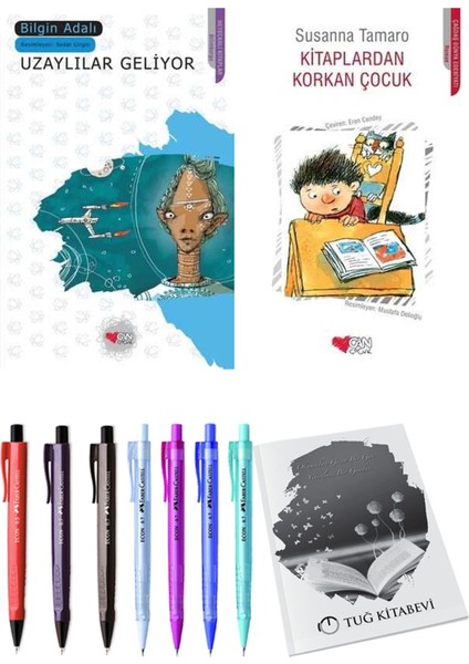 Kitaplardan Korkan Çocuk ve Uzaylılar Geliyor 2'li Set + Hediyeli