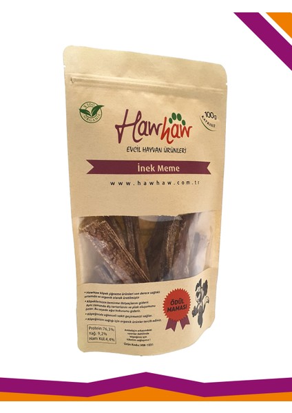 Inek Meme %100 Naturel Köpek Çiğneme Ödül Maması 100 Gr. fırsatları