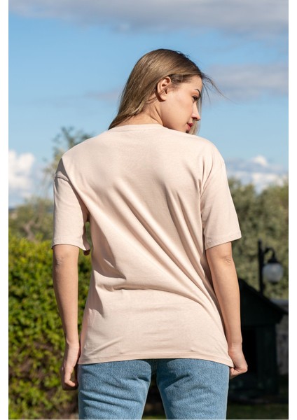 Baskılı Tişört Oversize / Geniş Kesim Unisex Model
