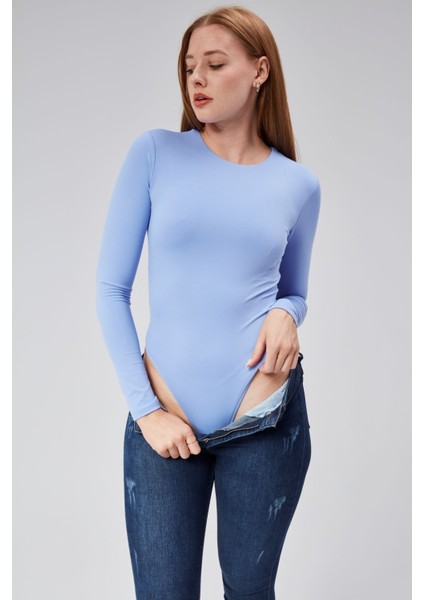 Bebe Mavi Astarlı Uzun Kollu Çıtçıtlı Body modelleri