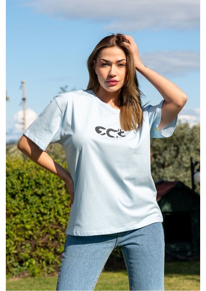 Baskılı Tişört Oversize / Geniş Kesim Unisex Model