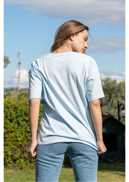 Baskılı Tişört Oversize / Geniş Kesim Unisex Model