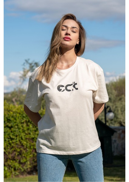 Baskılı Tişört Oversize / Geniş Kesim Unisex Model