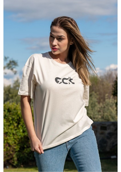 Baskılı Tişört Oversize / Geniş Kesim Unisex Model