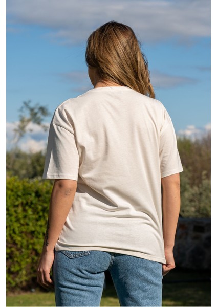 Baskılı Tişört Oversize / Geniş Kesim Unisex Model