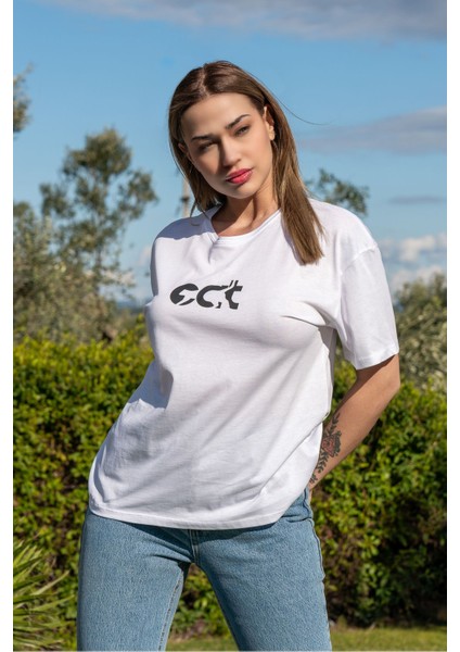 Baskılı Tişört Oversize / Geniş Kesim Unisex Model