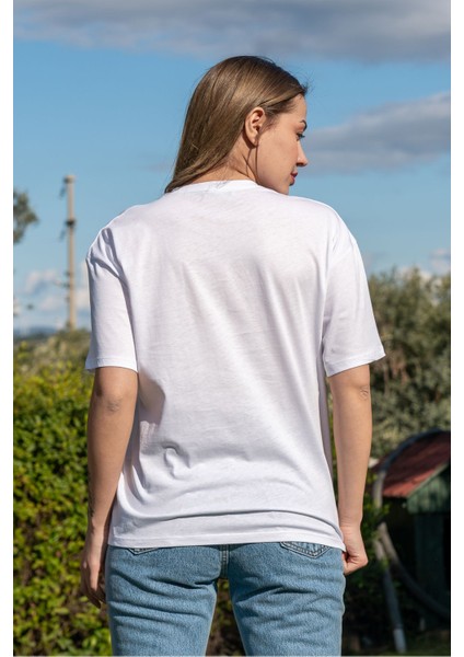 Baskılı Tişört Oversize / Geniş Kesim Unisex Model fırsatları