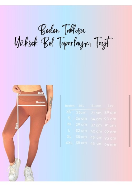 Yüksek Bel Toparlayıcı Tayt