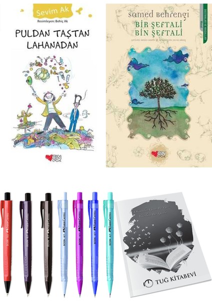 Bir Şeftali Bin Şeftali ve Puldan Taştan Lahanadan 2'li Set + Hediyeli